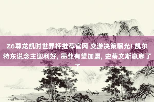 Z6尊龙凯时世界杯推荐官网 交游决策曝光! 凯尔特东说念主迎利好， 墨菲有望加盟， 史蒂文斯赢麻了