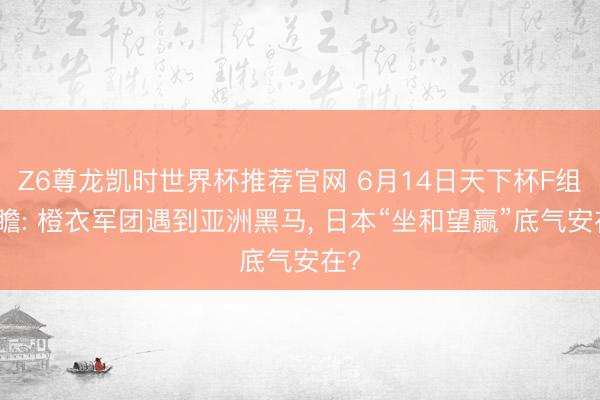 Z6尊龙凯时世界杯推荐官网 6月14日天下杯F组前瞻: 橙衣军团遇到亚洲黑马， 日本“坐和望赢”底气安在?