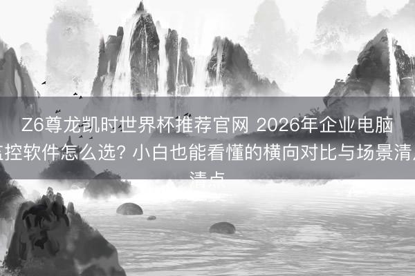 Z6尊龙凯时世界杯推荐官网 2026年企业电脑监控软件怎么选? 小白也能看懂的横向对比与场景清点